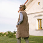 Merino bodywarmer "Sea" beige
