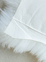 Genaaide Schapenvacht Wit XXXXXL