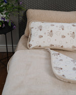 Kinderdeken "Cinnamon" van kameelhaar en merinowol | dubbellaags