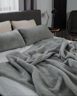 Wollen deken "Meringue" van merinowol | enkellaags