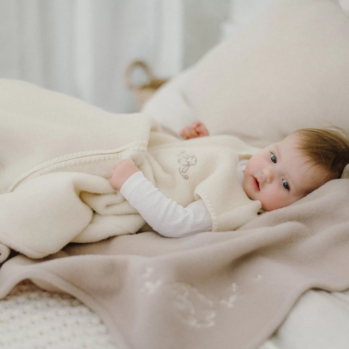 Babydeken van merinowol