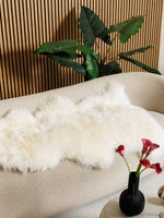 Genaaide Schapenvacht Wit XXXXXL