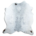 Salt & pepper koeienhuid, ongeveer 170 × 160 cm, van bovenaf gezien: precies de huid die je ontvangt