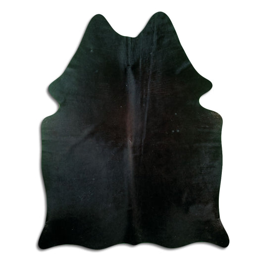 Bruine koeienhuid, ongeveer 180 × 140 cm, van bovenaf gezien: precies de huid die je ontvangt