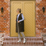 Merino bodywarmer "Sea" bruin
