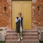 Merino bodywarmer "Sea" bruin