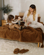 Wollen deken "Camel" van kameelhaar en merinowol | dubbellaags