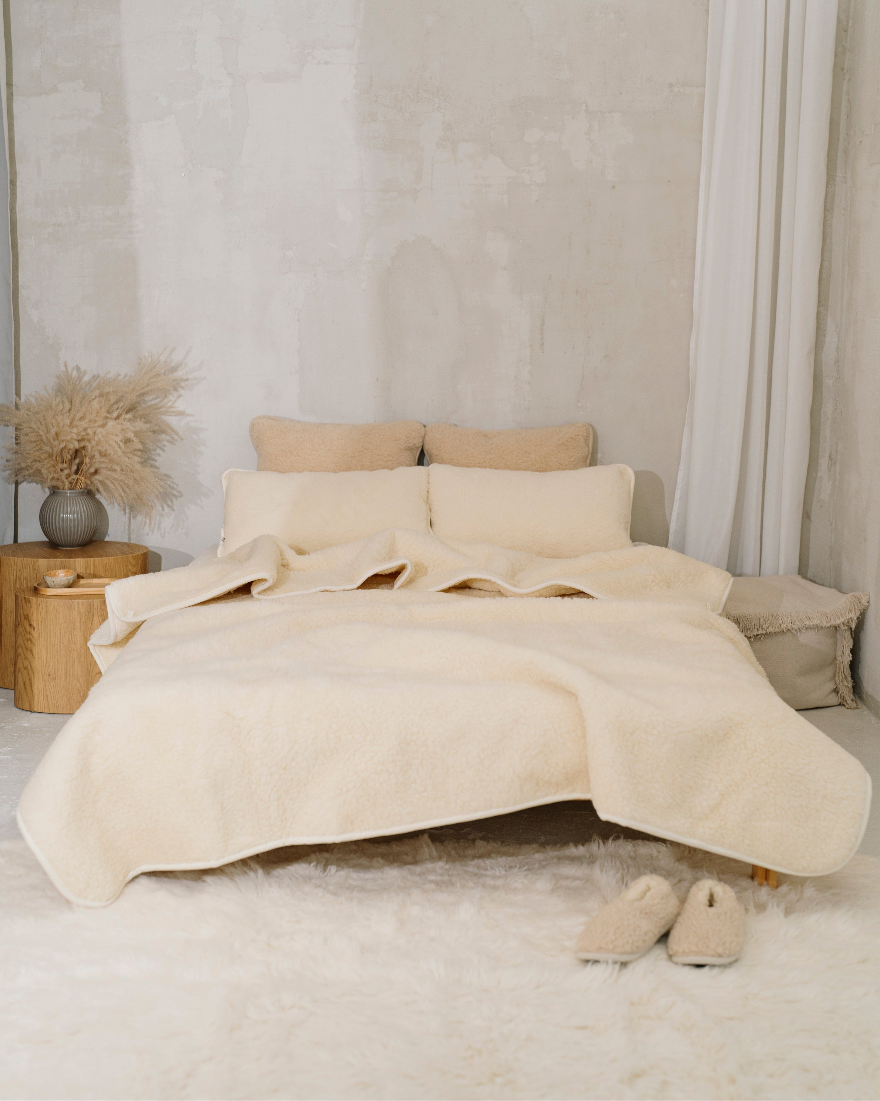 Wool blanket, 100% merino wool, 160 x 200 cm, camel wool Wool blanket, 100% merino wool, 160 x 200 cm, camel wool