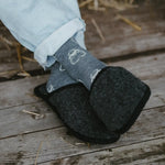 Merino sloffen "Granite"