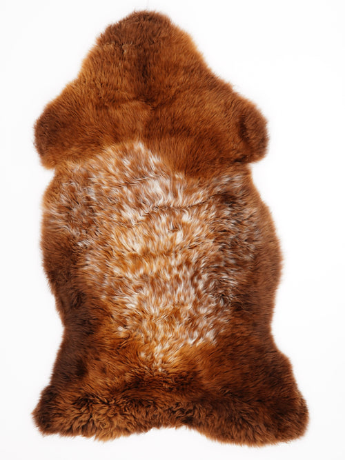 Zweedse Schapenvacht Roestbruin XL