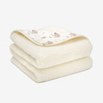 Wollen deken "Hazelnut" van merinowol | dubbellaags