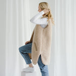 Merinowol Vest ‘'Pearl’' Beige