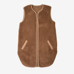 Merinowol Vest ‘'Pearl’' Donkerbruin