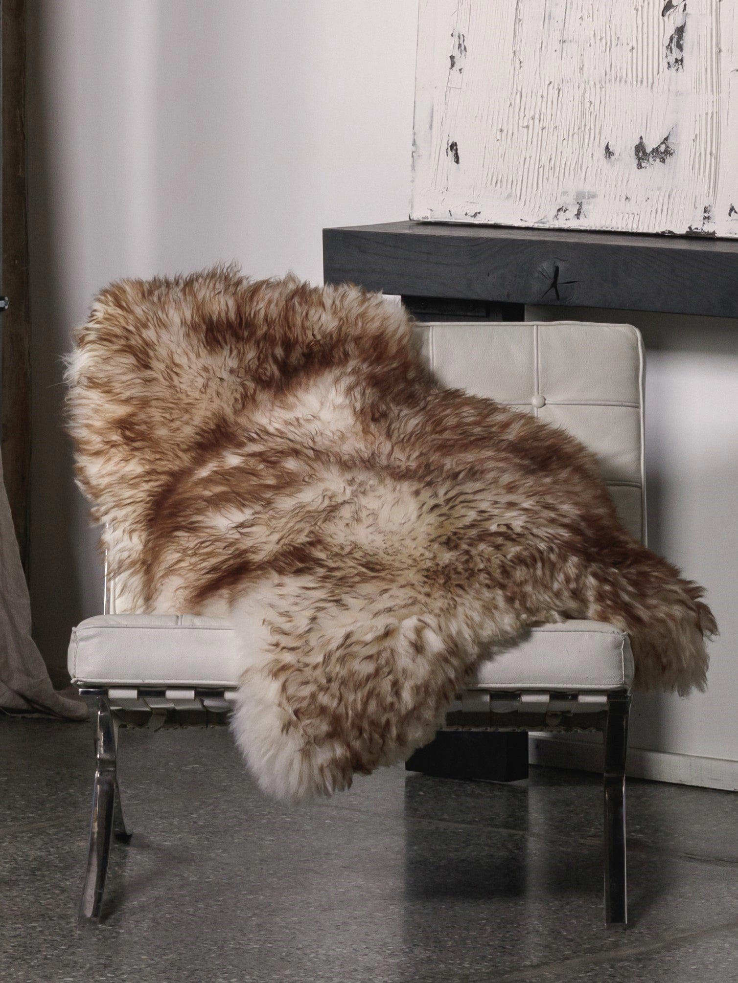 schapenvacht voering peesbeschermers Kleur Naturel Maat Full