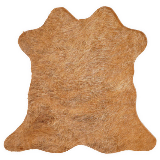 Mini koeienhuid, ongeveer 70 × 70 cm, van bovenaf gezien: precies de huid die je ontvangt
