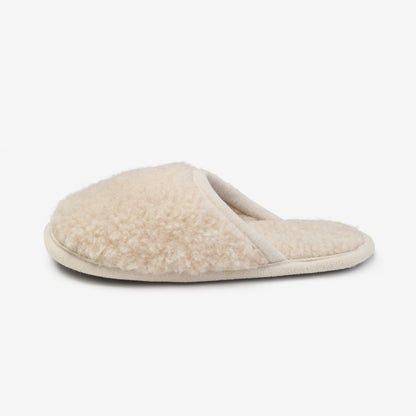 Merino sloffen "Beige"