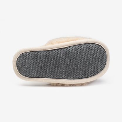 Merino sloffen "Beige"