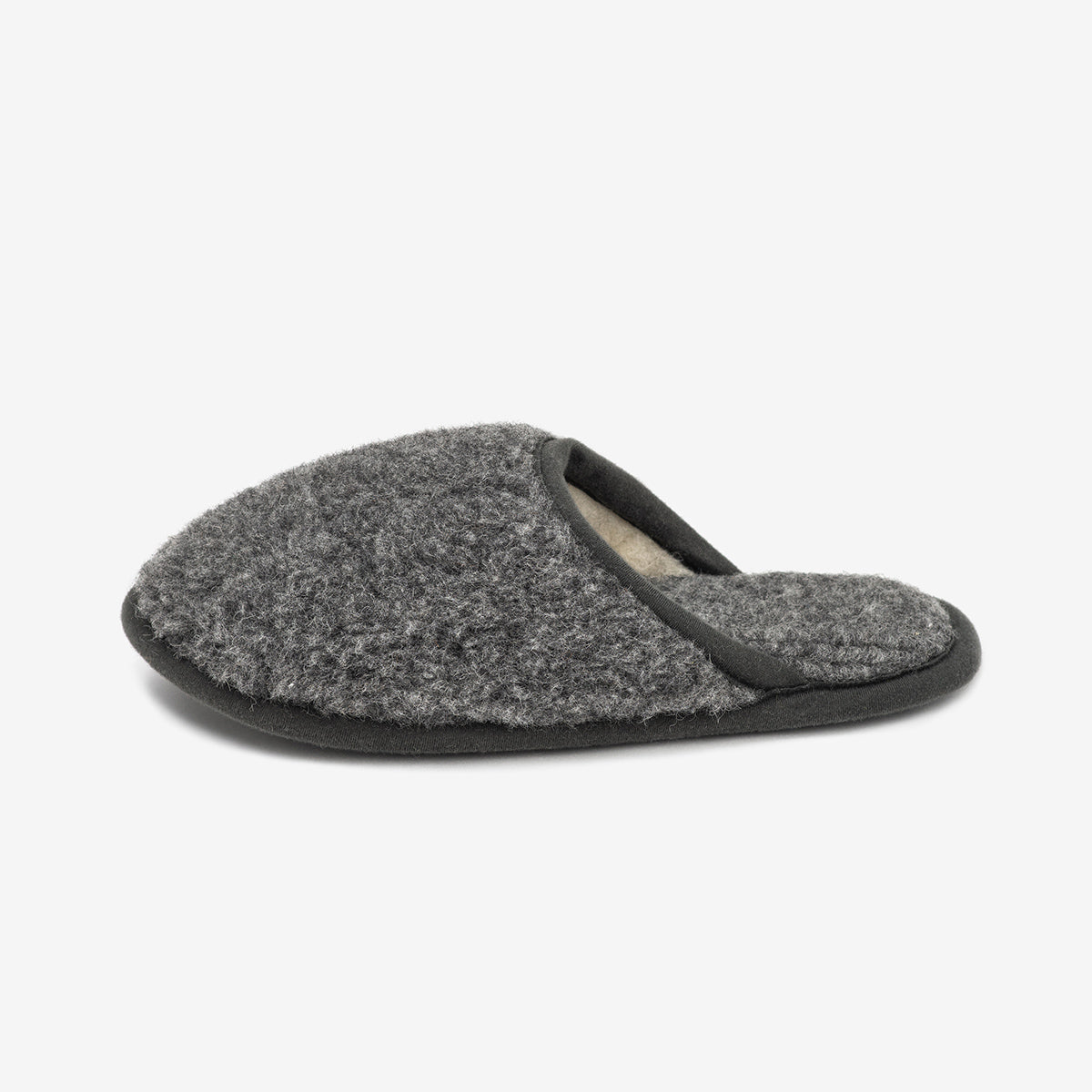 Merino sloffen "Granite"