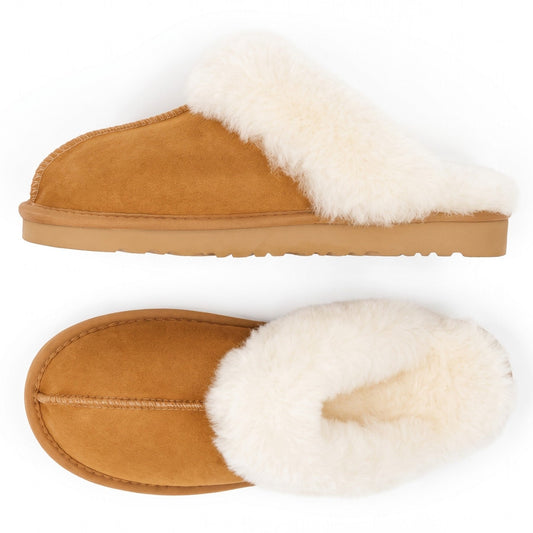 Schapenvacht Pantoffels | Camel