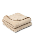 Wollen deken "Cashmere" van kasjmier en merinowol beige | dubbellaags