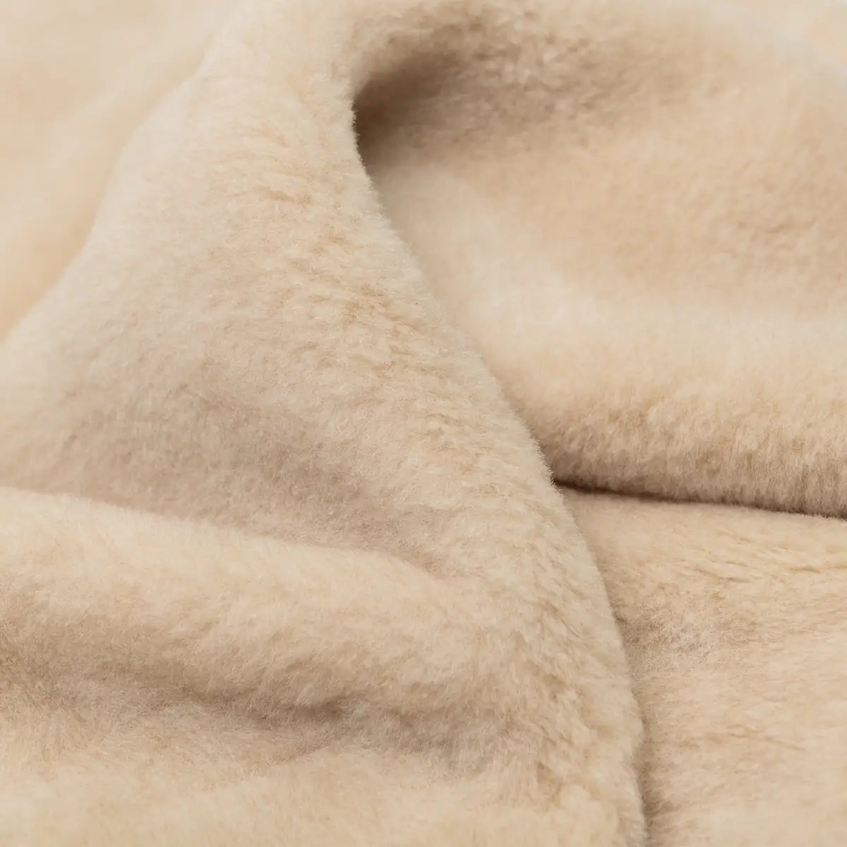 Wollen deken "Cashmere" van kasjmier en merinowol beige | dubbellaags