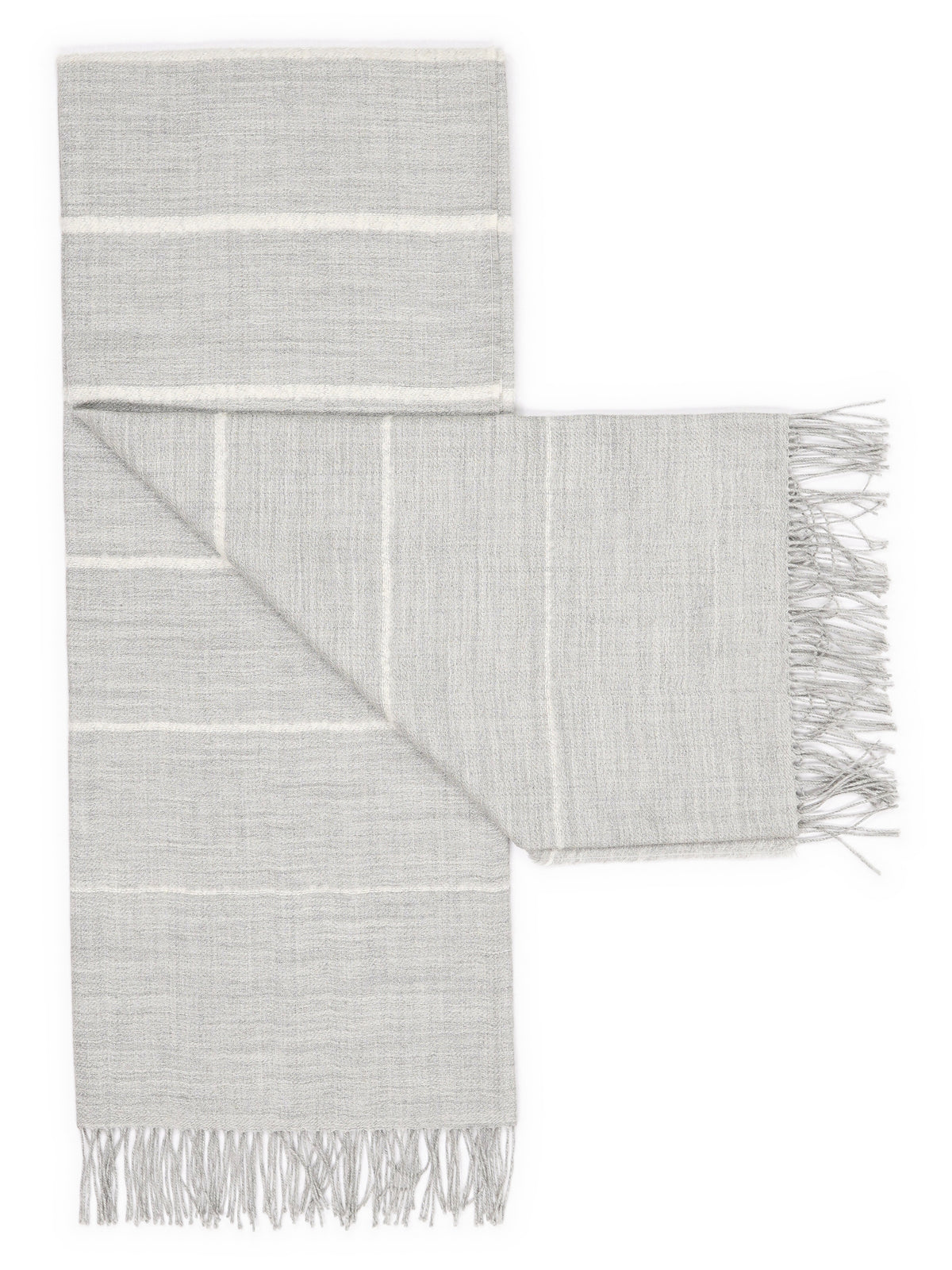 Plaid "Classic Bouclé" van baby-alpaca – opengeslagen
