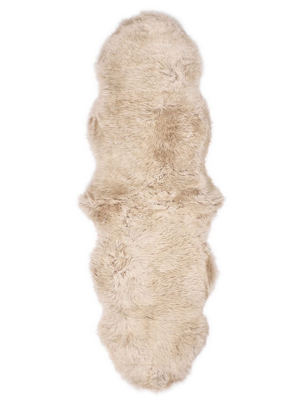 Nieuw-Zeelandse Schapenvacht Vloerkleed Dubbel, Beige