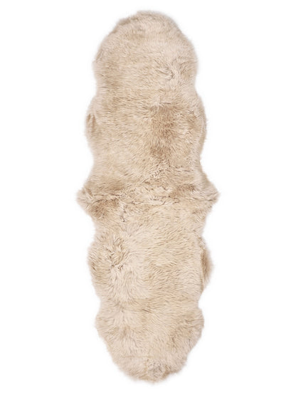 Nieuw-Zeelandse Schapenvacht Vloerkleed Dubbel, Beige