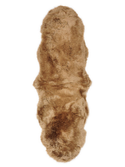 Nieuw-Zeelandse Schapenvacht Vloerkleed Dubbel, Camel