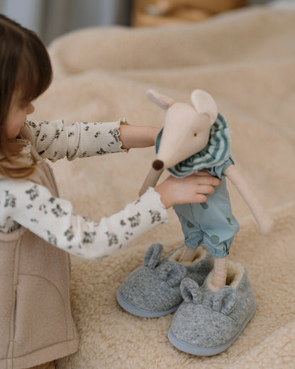 Merino kindersloffen "Mouse"