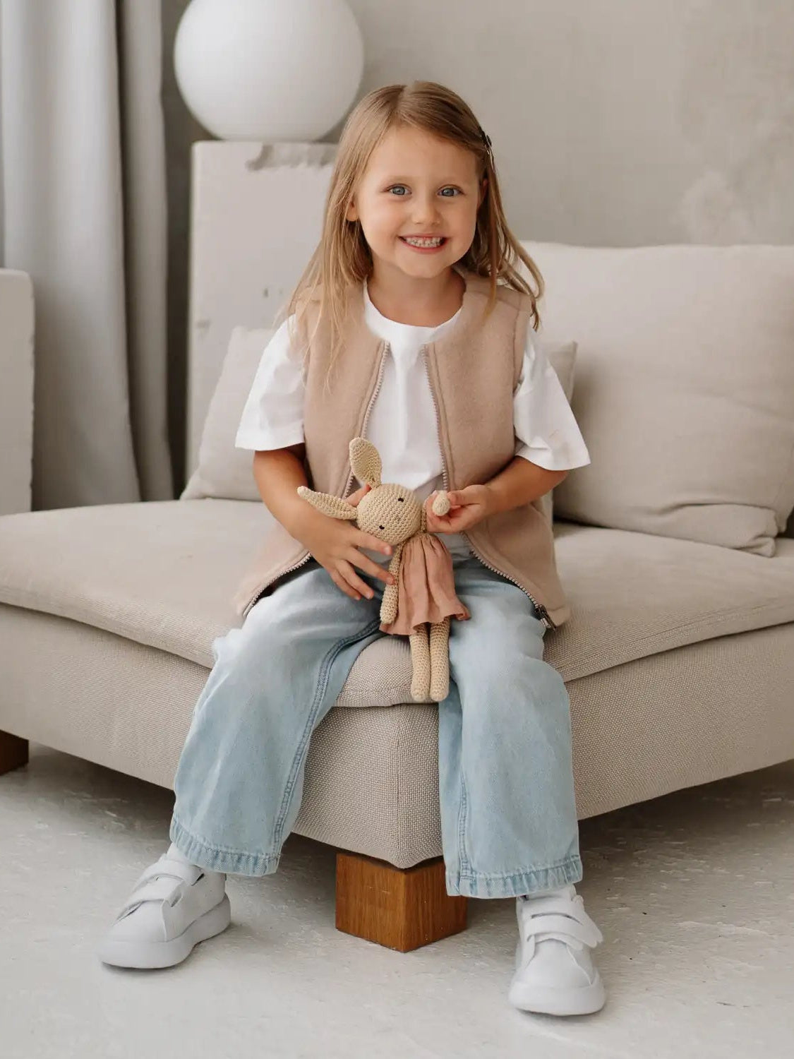 Kindervest ‘'Lama’' Beige