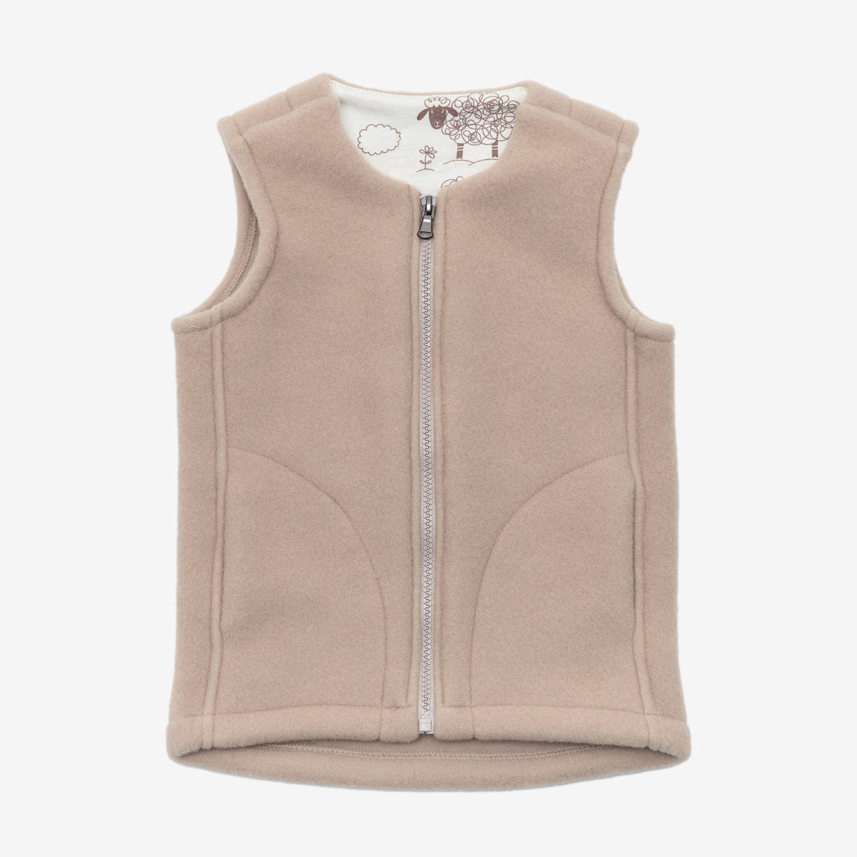 Kindervest ‘'Lama’' Beige