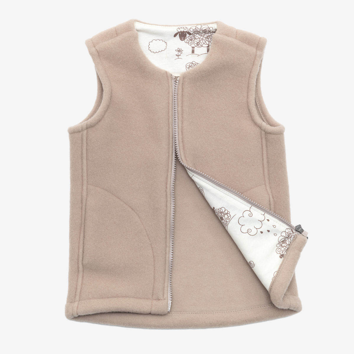 Kindervest ‘'Lama’' Beige