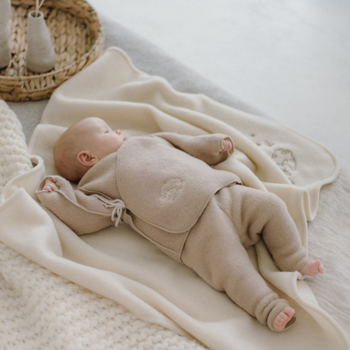 Babydeken van merinowol