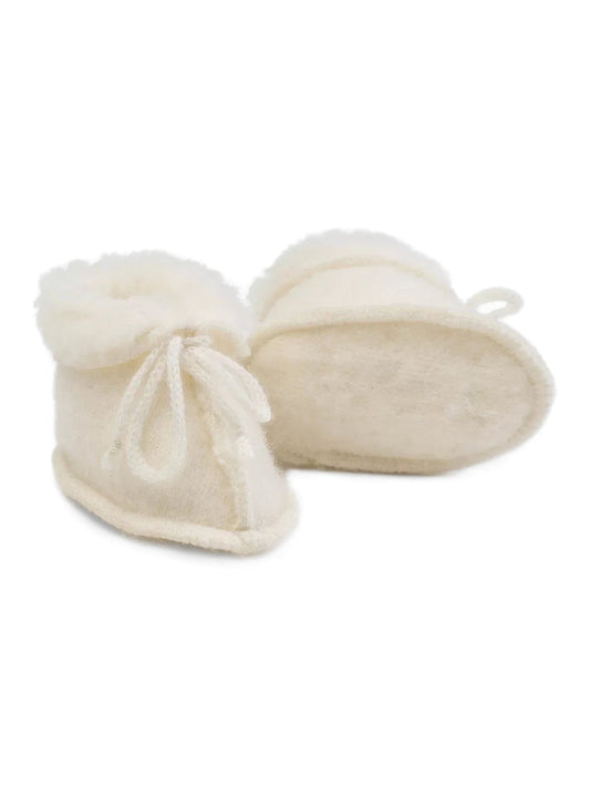 Baby merino slofjes "Fluff"