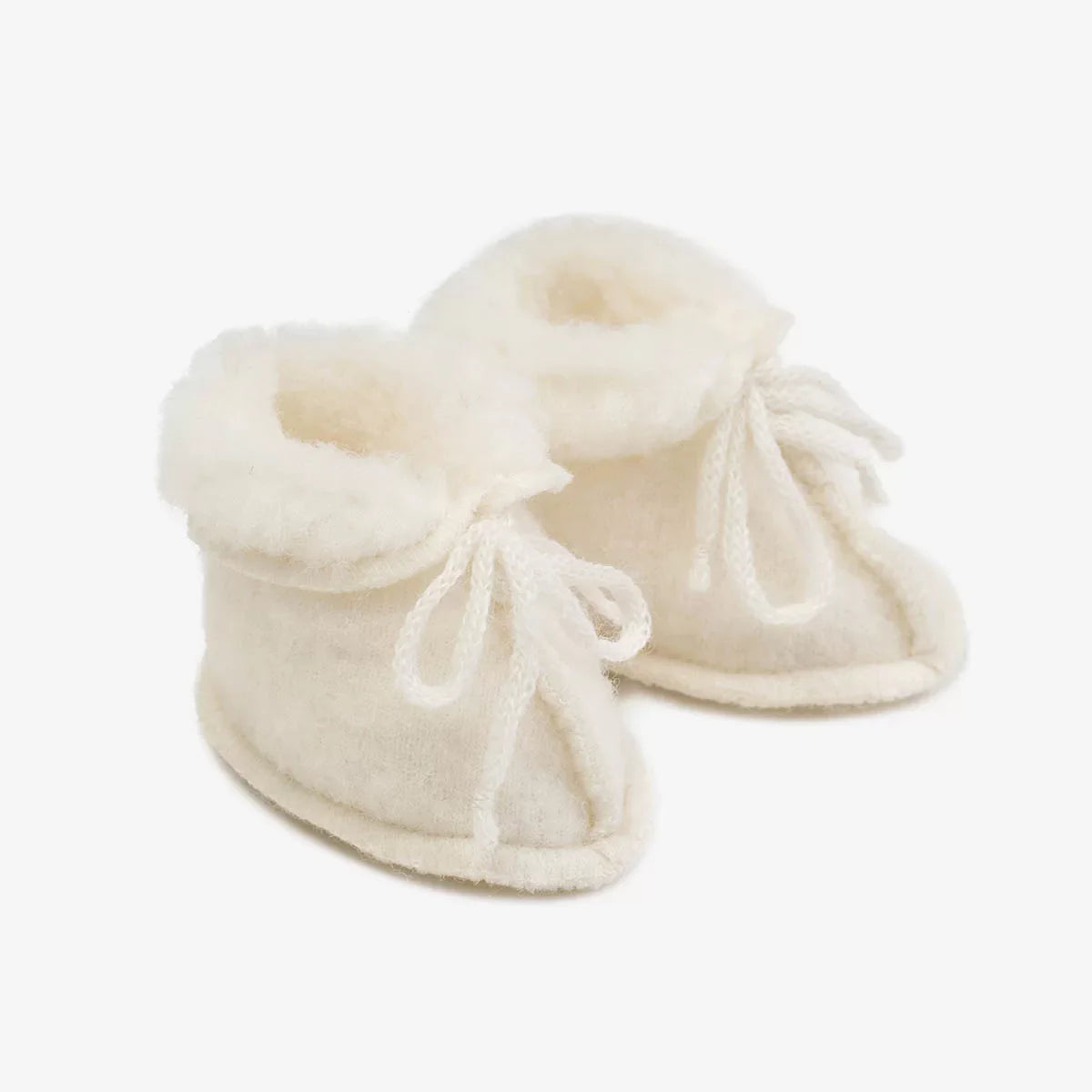 Baby merino slofjes "Fluff"