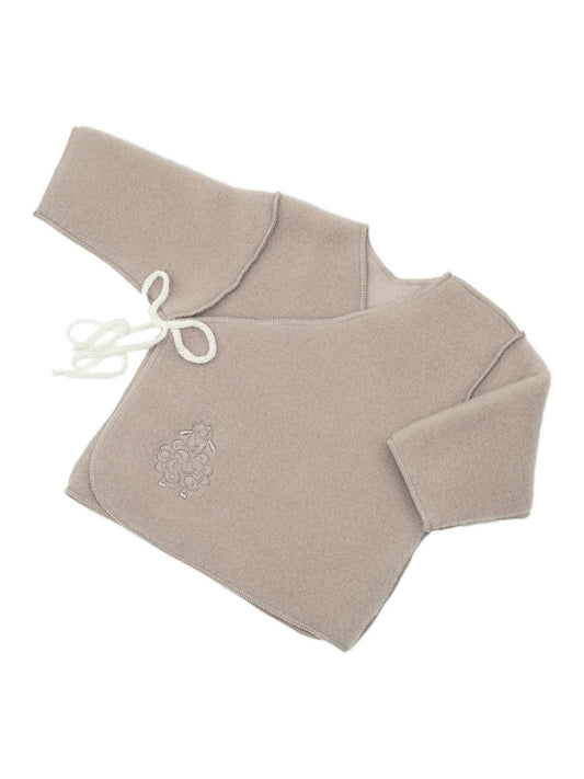 Babyjasje "Schaap" met borduursel; beige