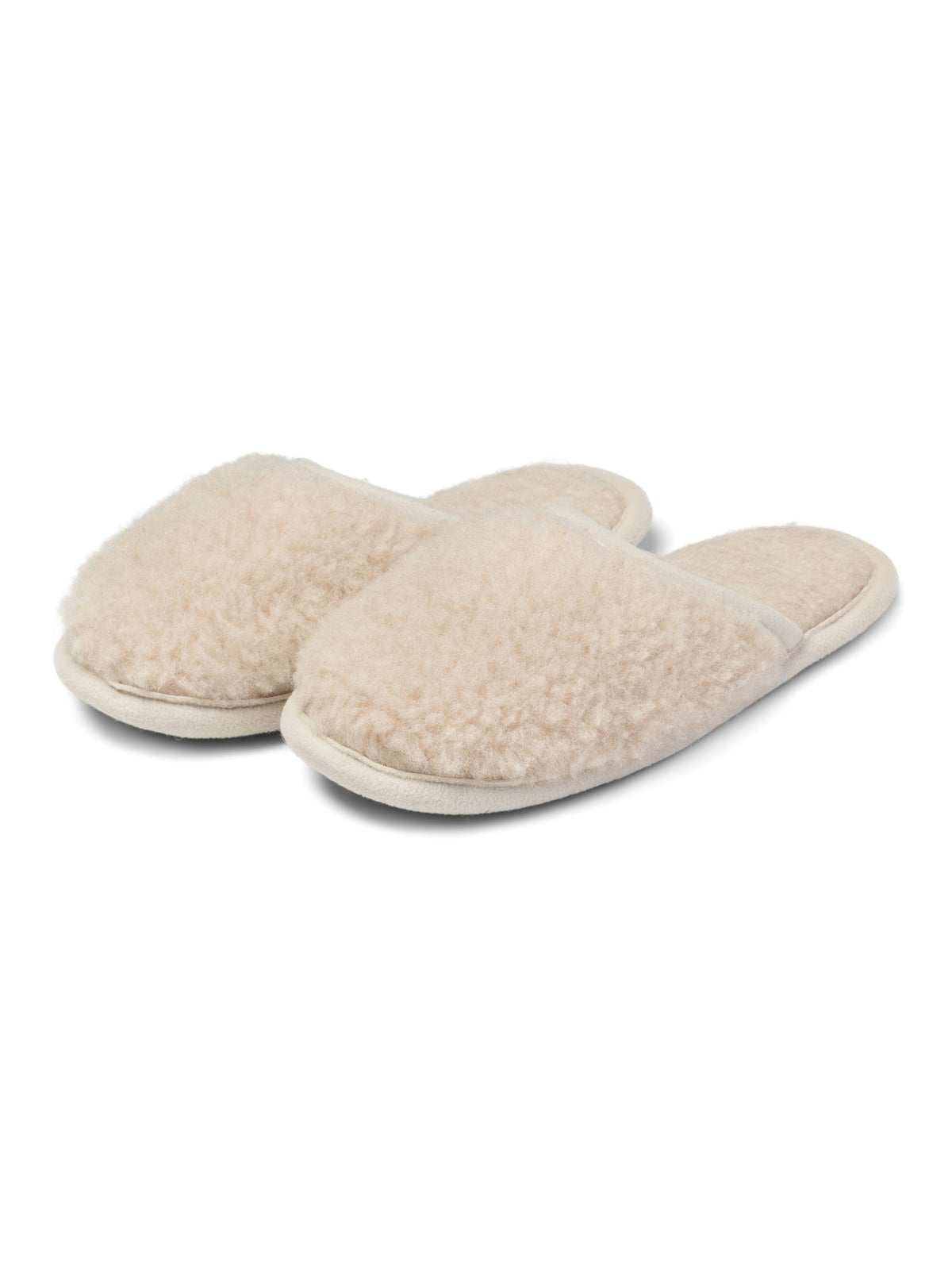 Merino sloffen "Beige"