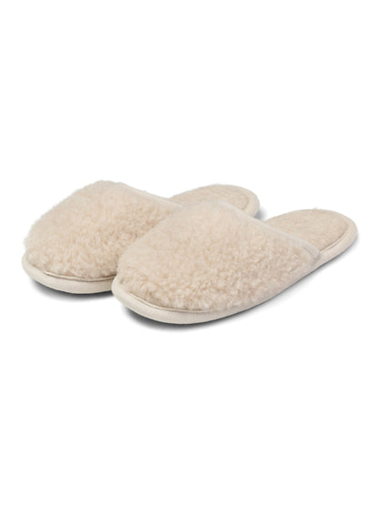 Merino sloffen "Beige"
