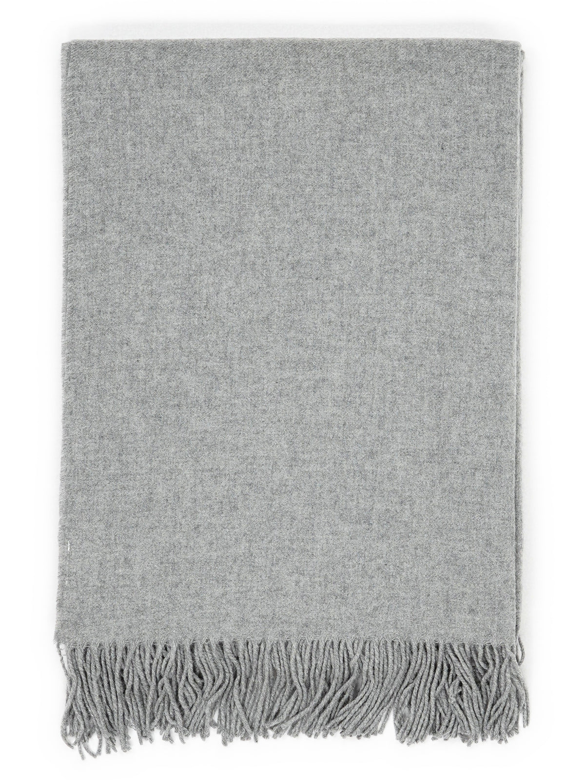 Plaid "Fjord" in Lichtgrijs, gevouwen