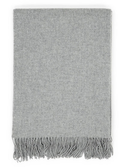 Plaid "Fjord" in Lichtgrijs, gevouwen