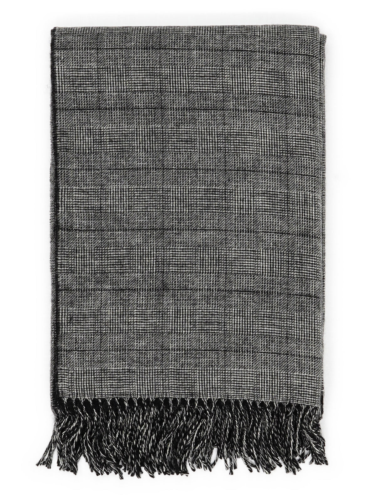 Plaid "Glen" in Grijs, gevouwen