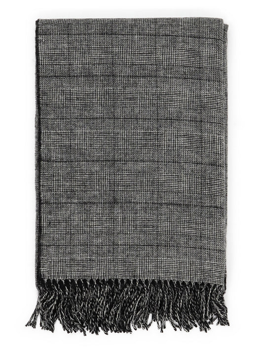 Plaid "Glen" in Grijs, gevouwen