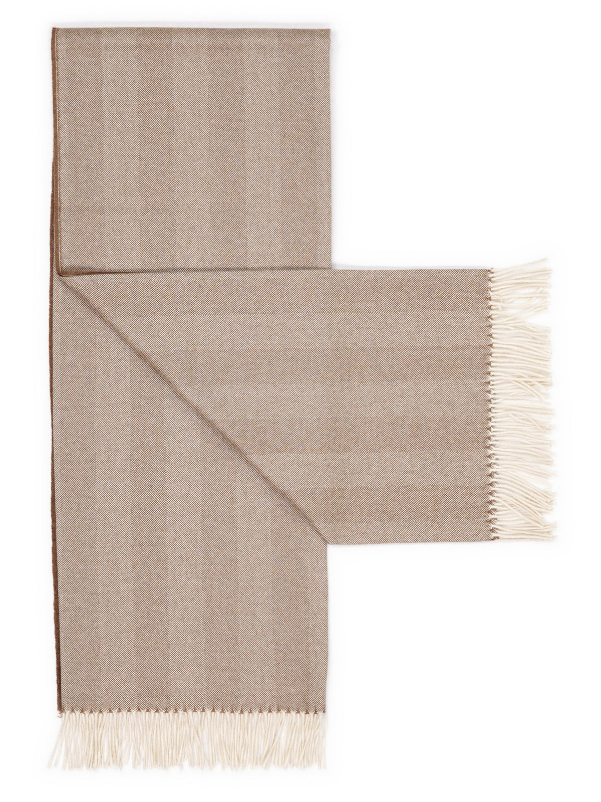 Plaid "Premium Cozy" van royal alpaca – opengeslagen