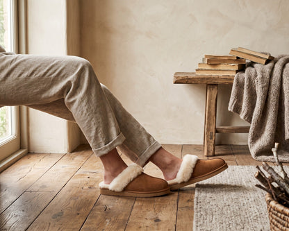 Schapenvacht Pantoffels | Camel