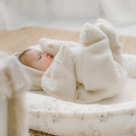 Baby boxpakje "Schaap" van merinowol; ecru